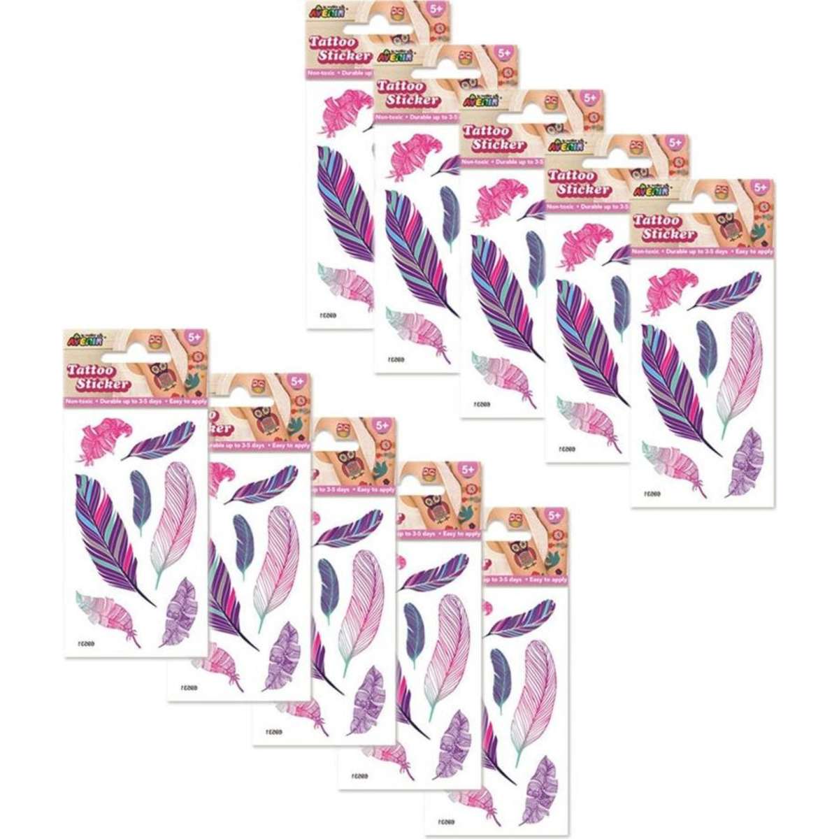 Avenir Mini Tattoo Bird NonToxic Kids/Children Art 5y + 10PK Woolworths