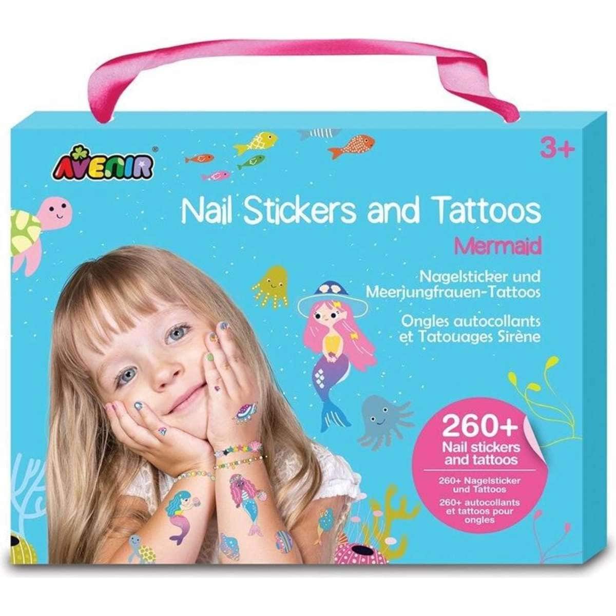 Avenir Nail Stickers & Tattoos Mermaids Decorate Style 3y + Woolworths