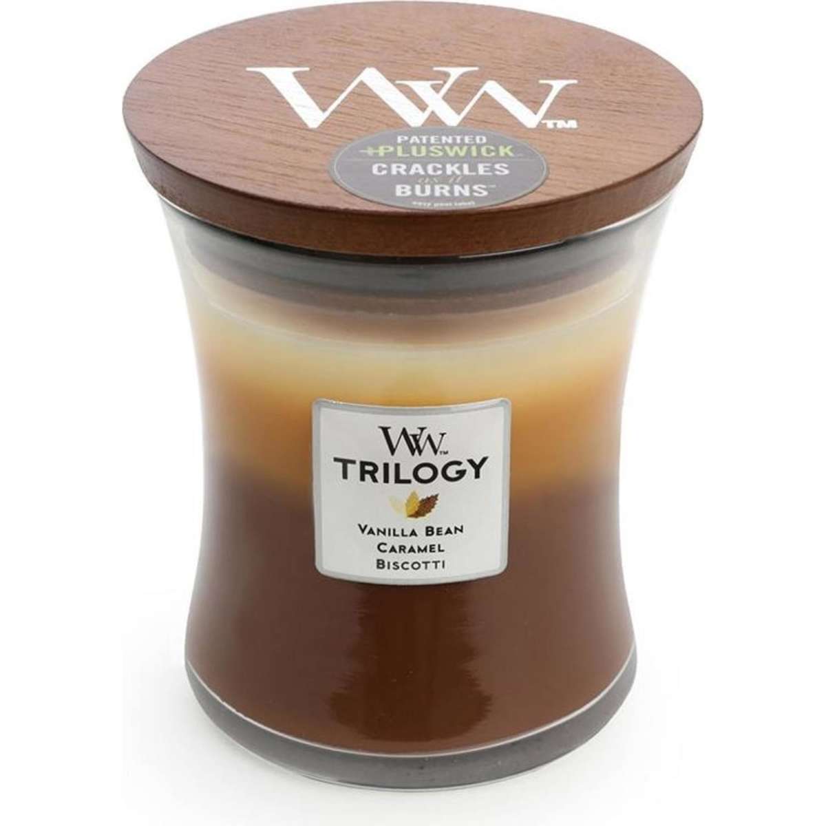 WoodWick Cafe Sweets Trilogy Scented Crafted Candle Glass Jar Medium