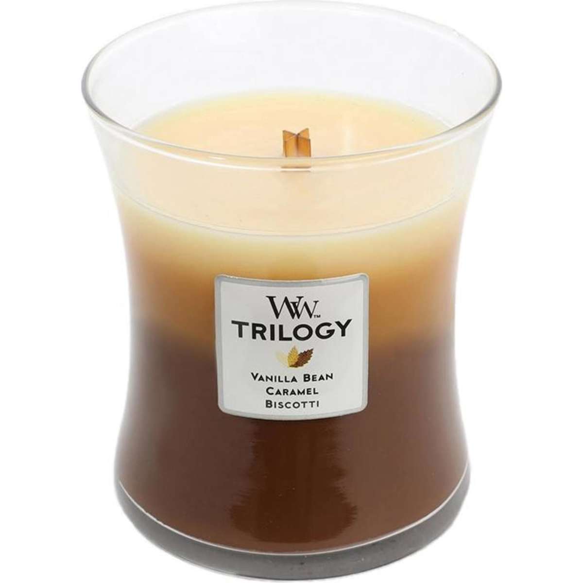 WoodWick Cafe Sweets Trilogy Scented Crafted Candle Glass Jar Medium