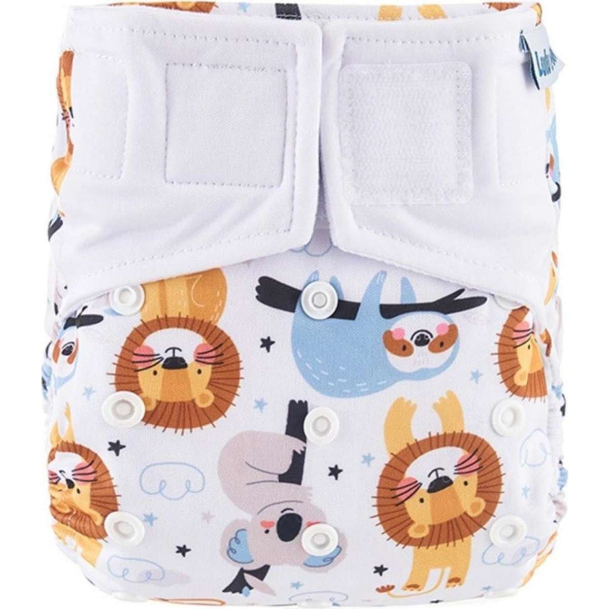 Lulu & Finn Animals Hook And Loop Reusable Cloth Nappy Woolworths
