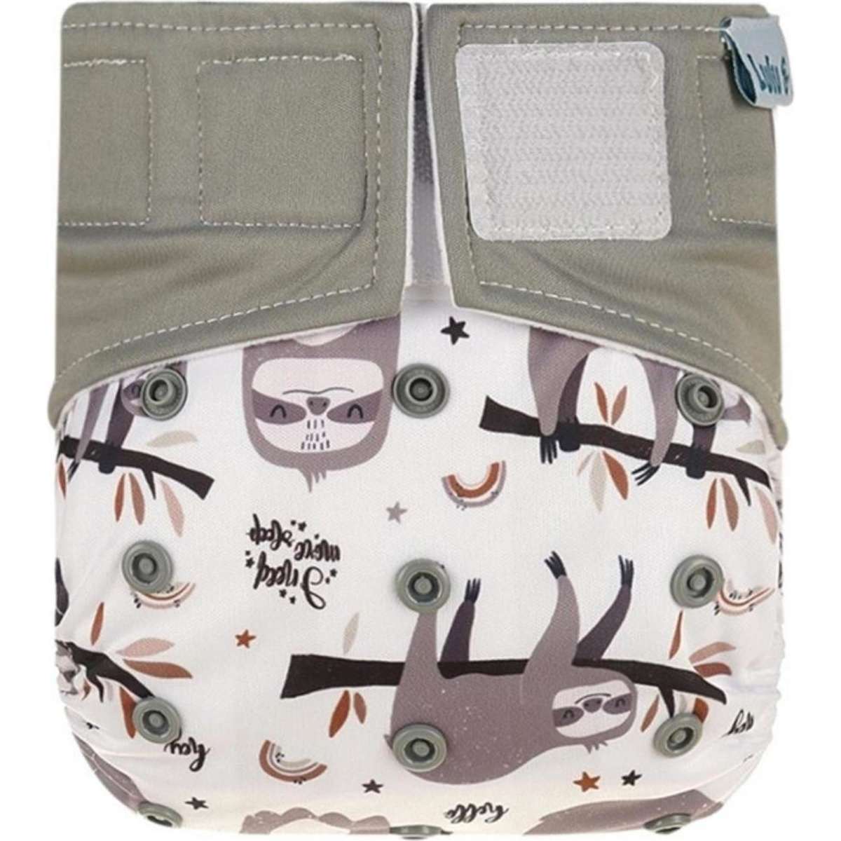 Lulu & Finn Cute Sloths Hook And Loop Reusable Cloth Nappy Woolworths