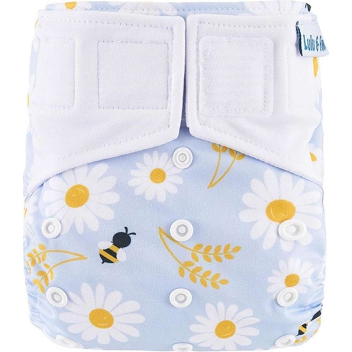 Lulu & Finn Daisies Hook And Loop Reusable Cloth Nappy Woolworths