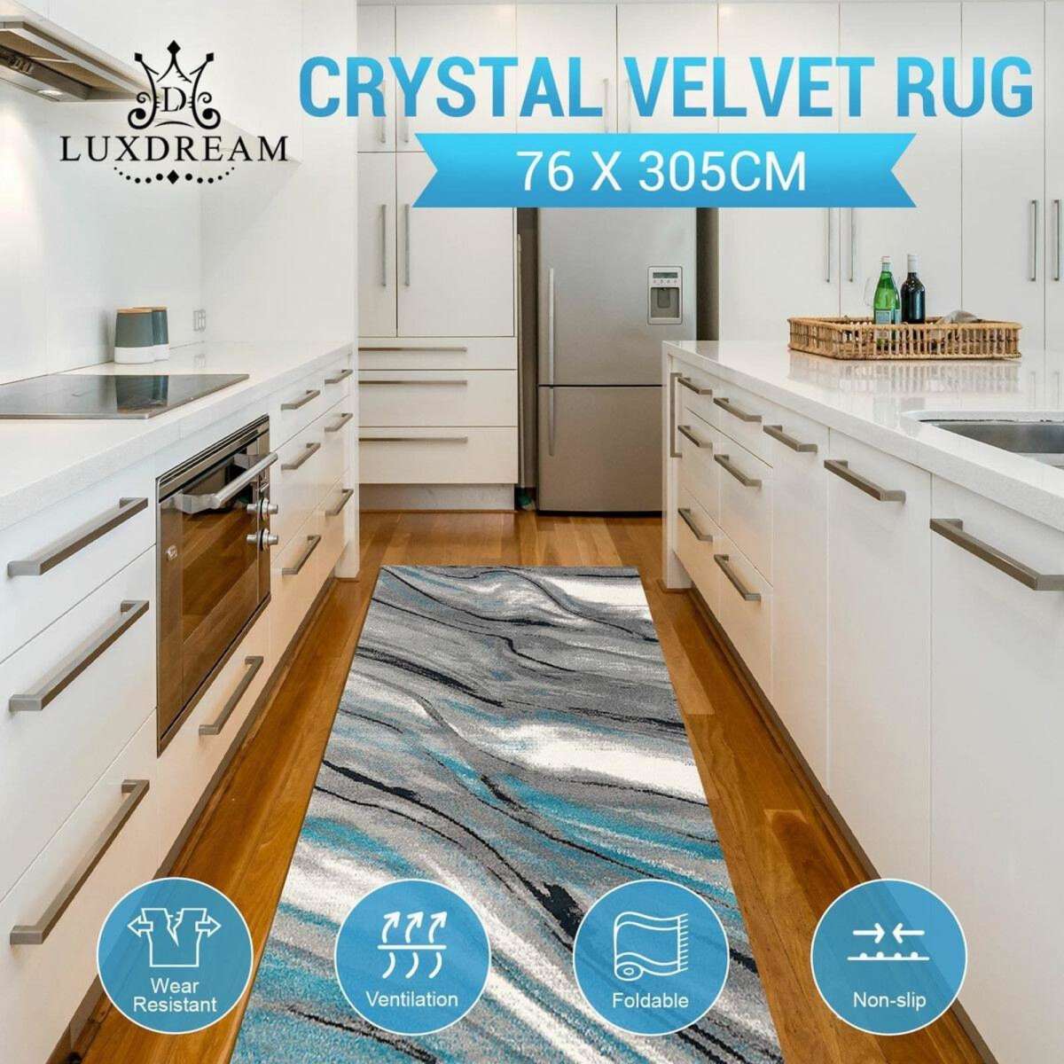 LUXDREAM Carpet Runner Large Floor Mat Hall Living Room Area Rug