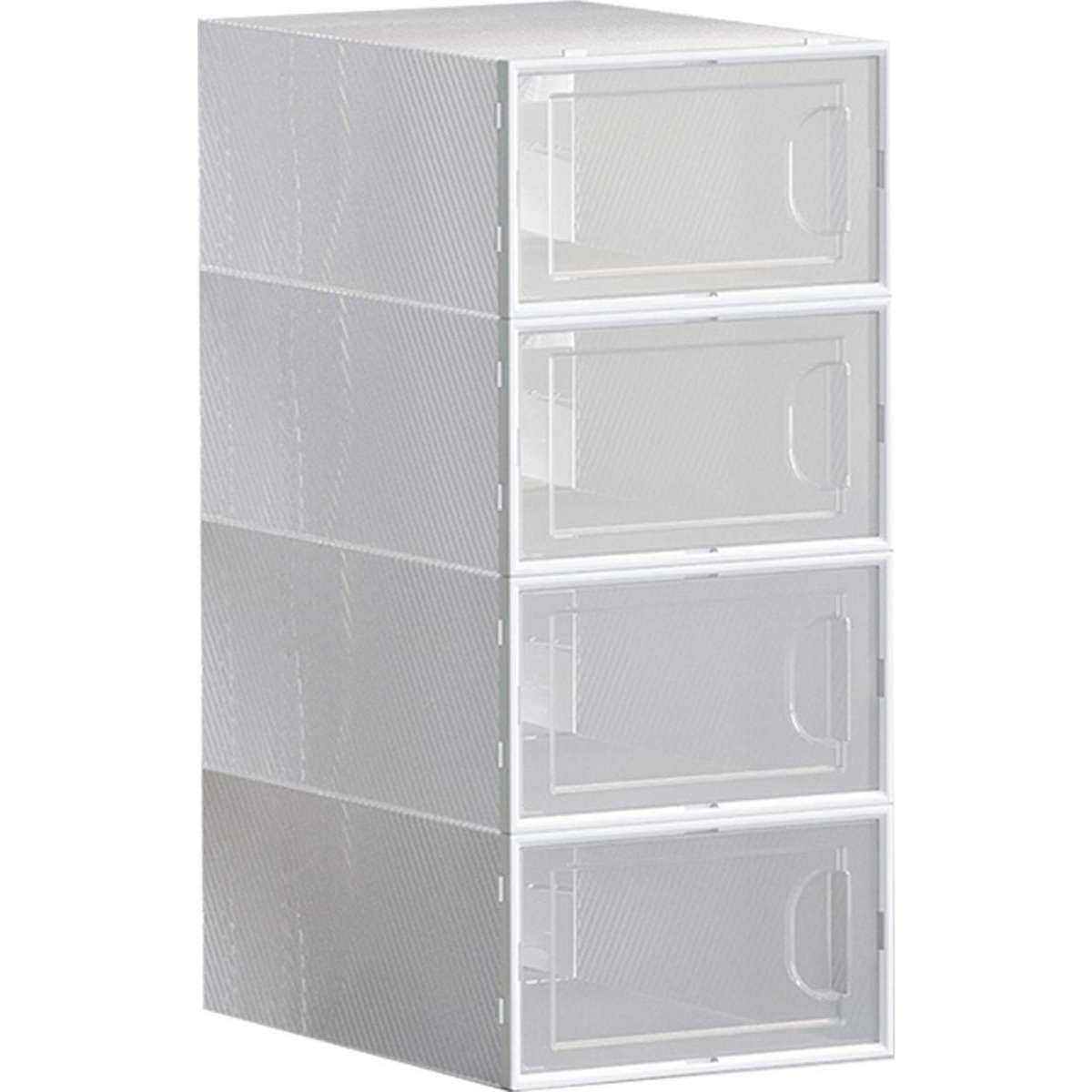 Clear stackable shoe on sale containers