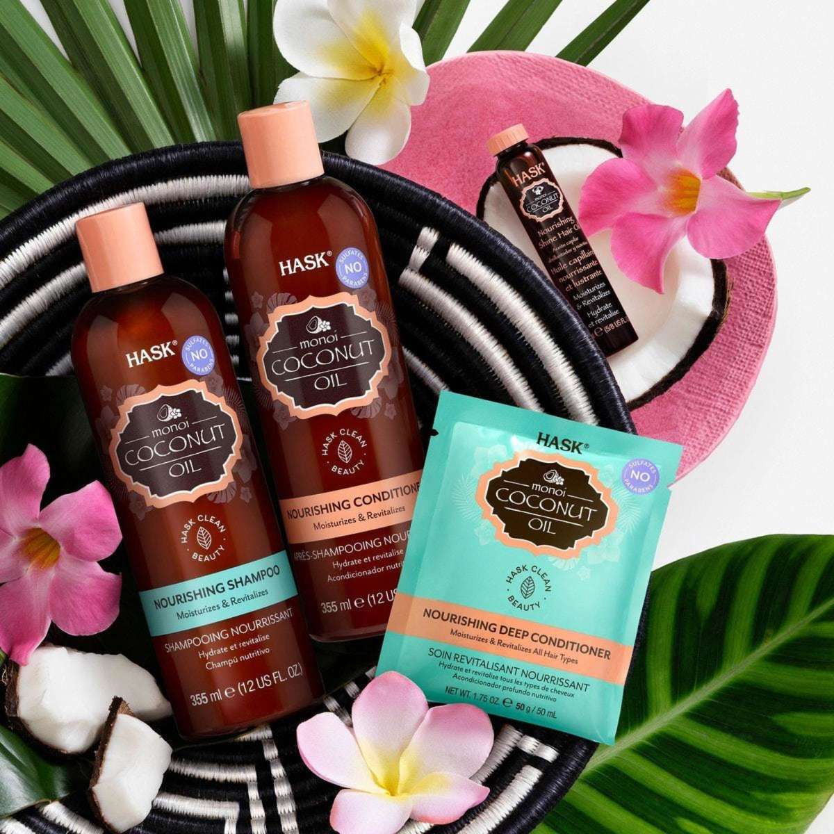 HASK Coconut Oil Nourishing Conditioner 355ml Woolworths