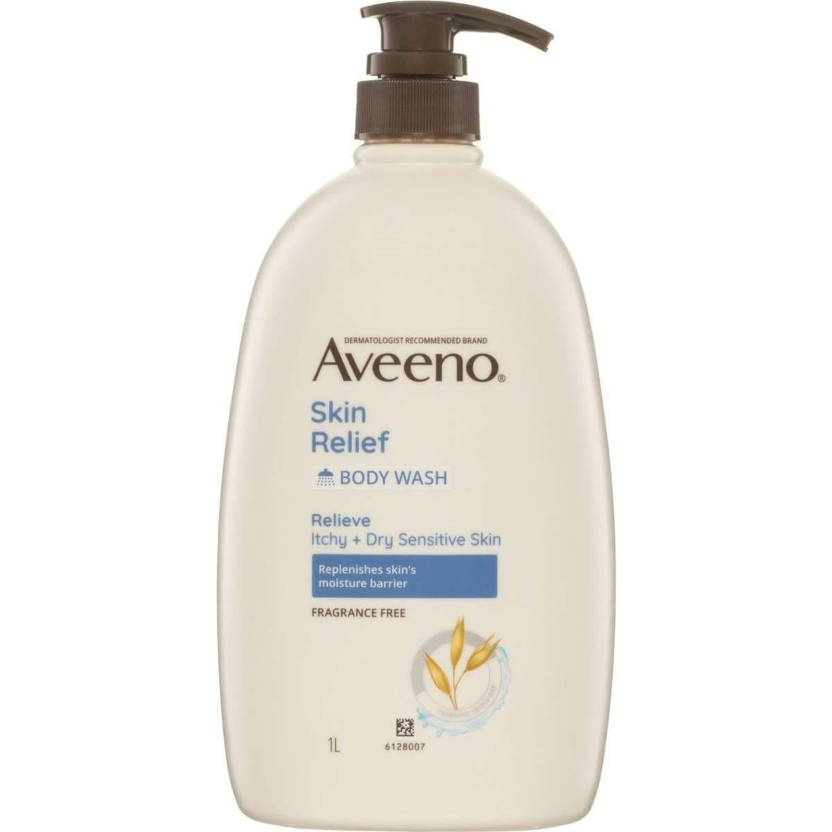 Aveeno Skin Relief Gentle Fragrance Free Body Wash Relieve Extra Dry