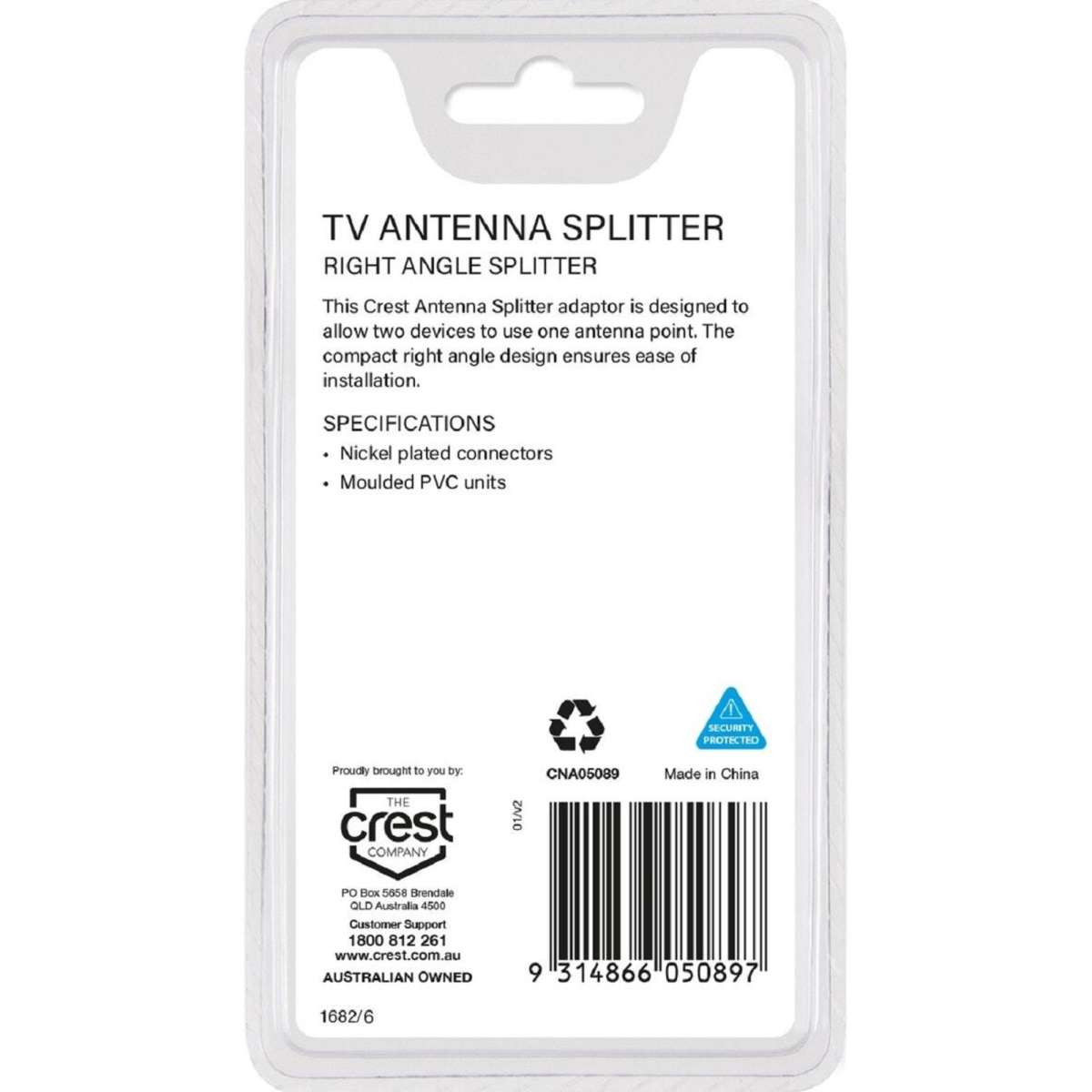 Crest Right Angle Antenna Splitter Woolworths