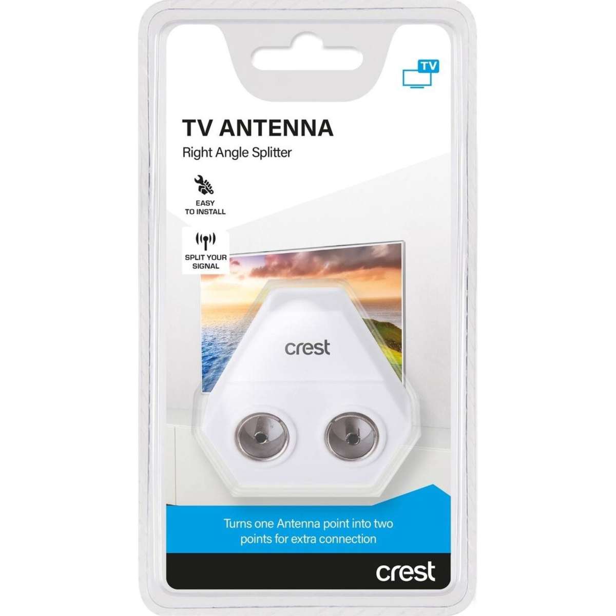 Crest Right Angle Antenna Splitter Woolworths