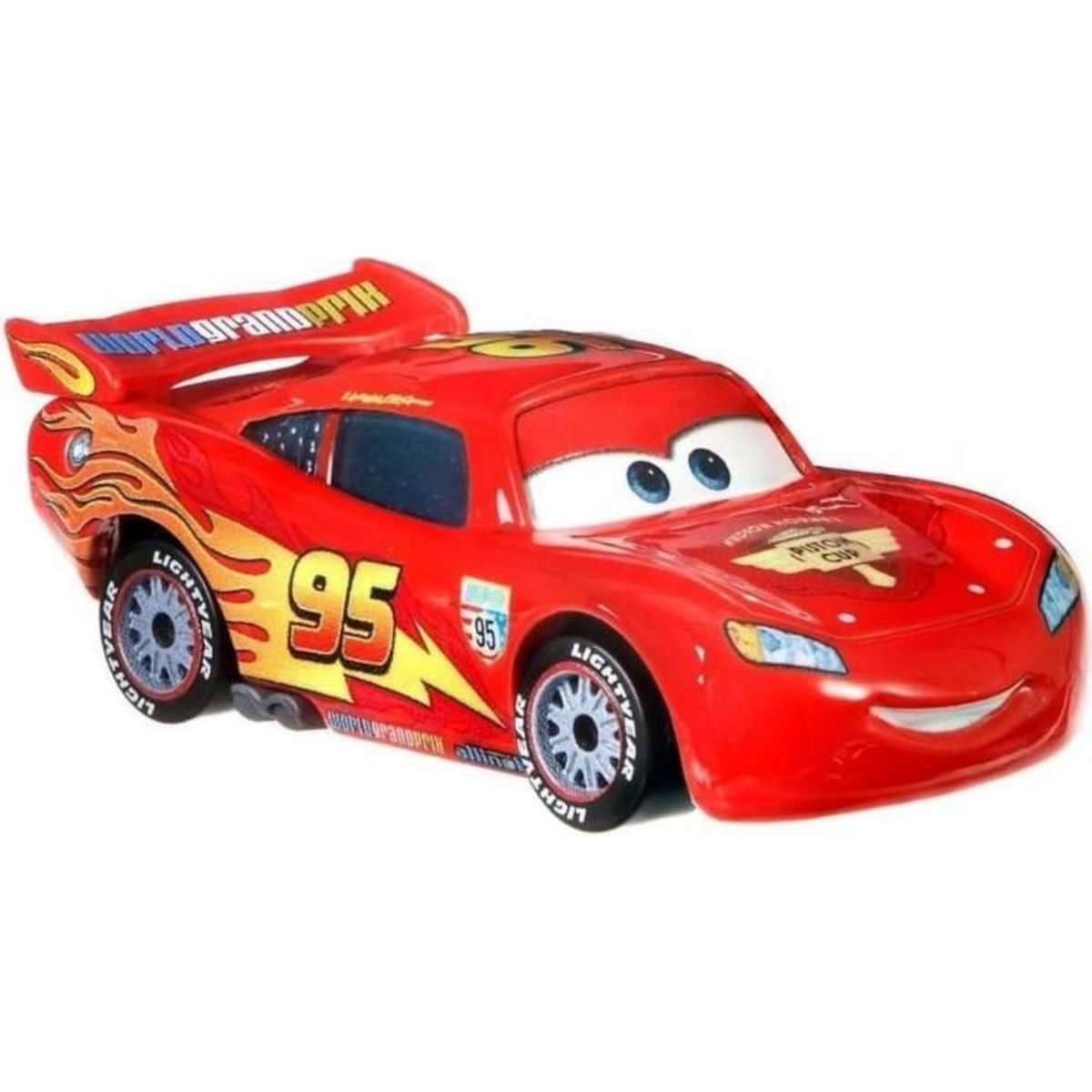 Disney Pixar Cars Lightning McQueen with Racing Wheels Diecast Vehicle