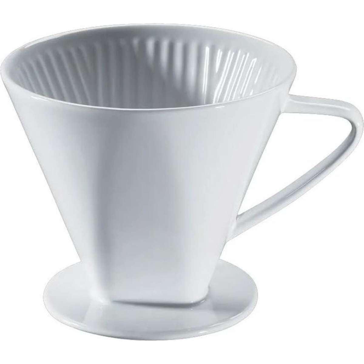 Cilio Coffee Filter Ceramic, White Suitable for Filter Paper Size 6