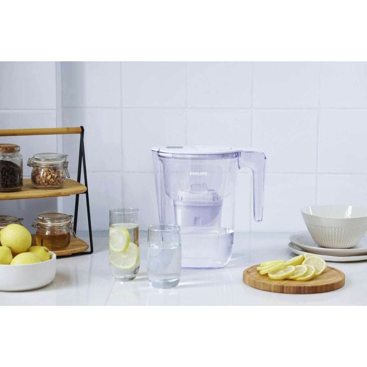 Philips Medium Water Filter Jug with Timer 2.6L Woolworths