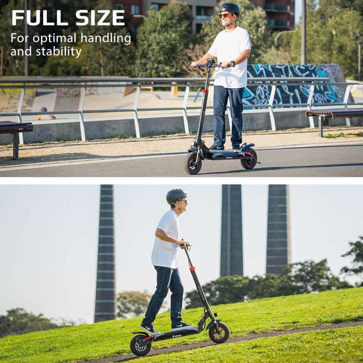 Valk Electric Scooter Fusion 5, 500W 48V 13Ah Lithium 50km Range 40km/h