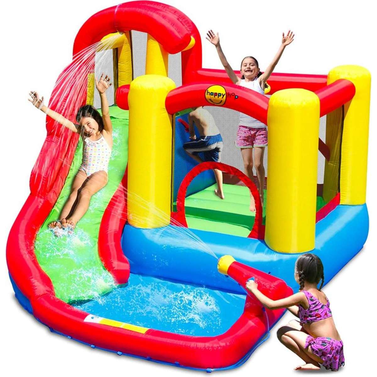 Happy Hop Jump & Splash Play Center Jumping Castle/Water Slide 3y ...