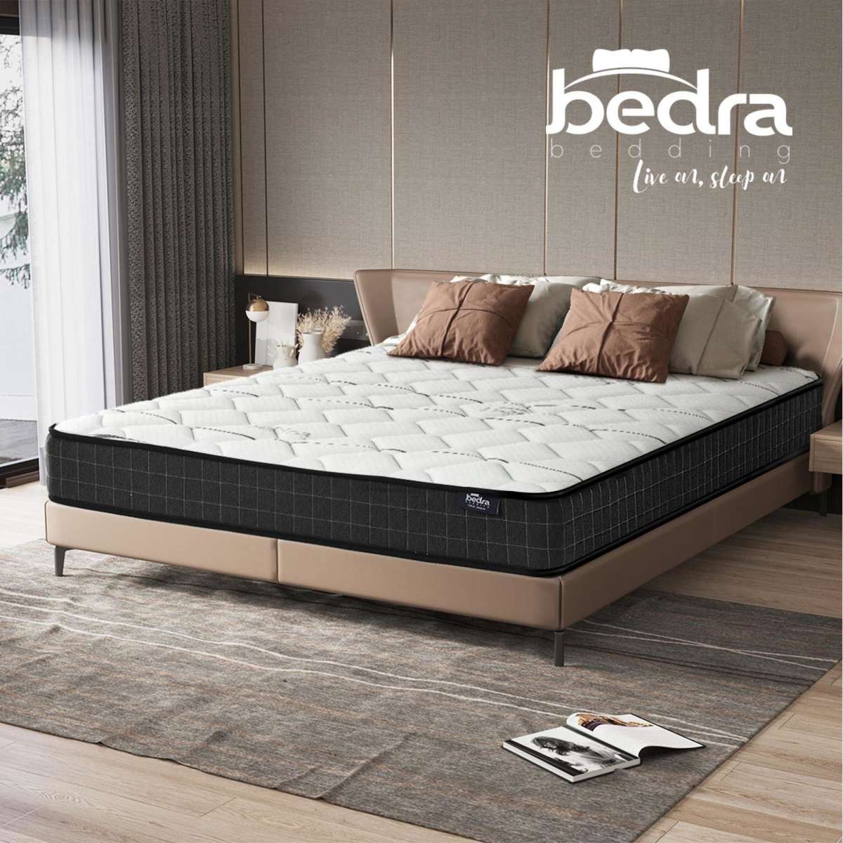 Bedra Bedding Double Mattress Bed Luxury Medium Firm Foam Bonnell