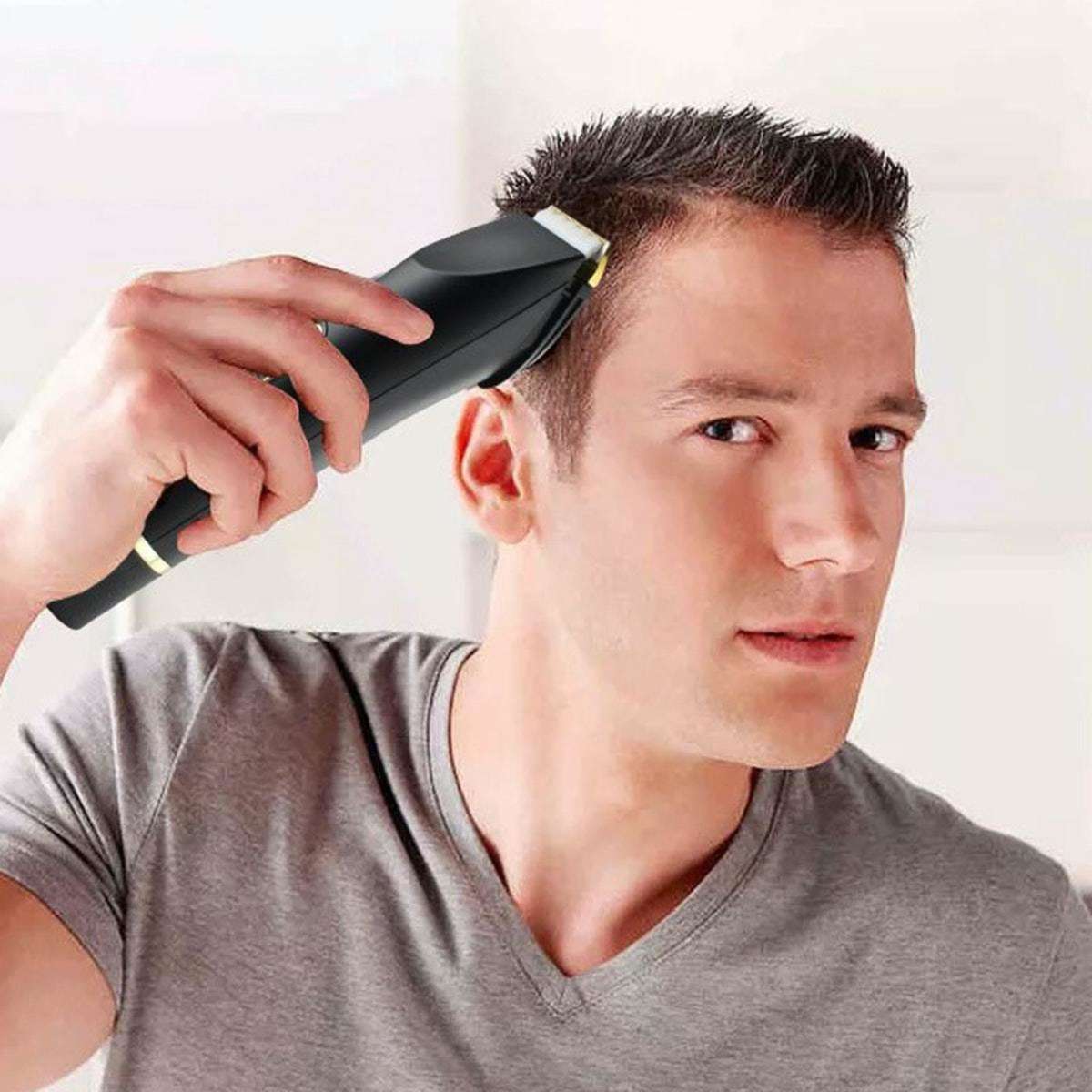 TODO Cordless Hair Clipper Beard Trimmer 3.7V 2000mAh Titanium Ceramic ...