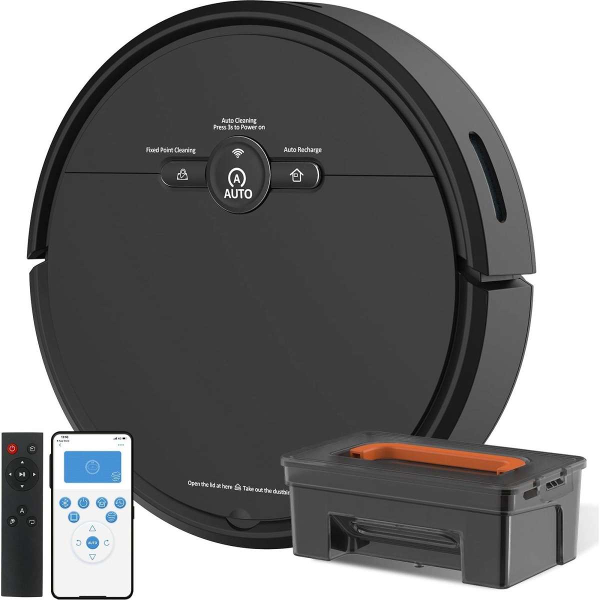 Advwin Robotic Vacuum Cleaner Carpet Floor Dry Wet Mopping Woolworths