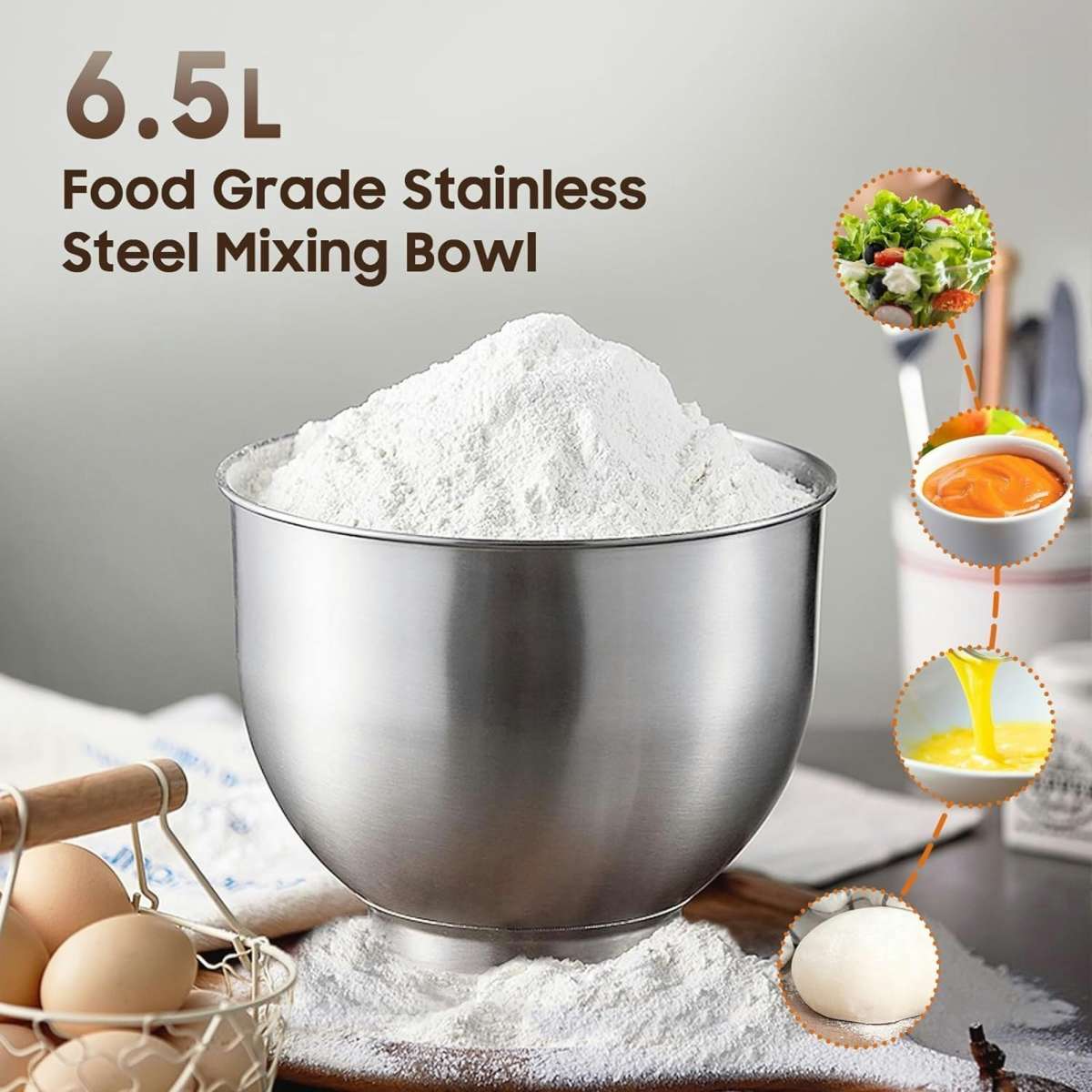 Advwin 6.5L Stand Mixer 1400W Electric Pink Stand Mixer Kitchen Food Mixer Woolworths