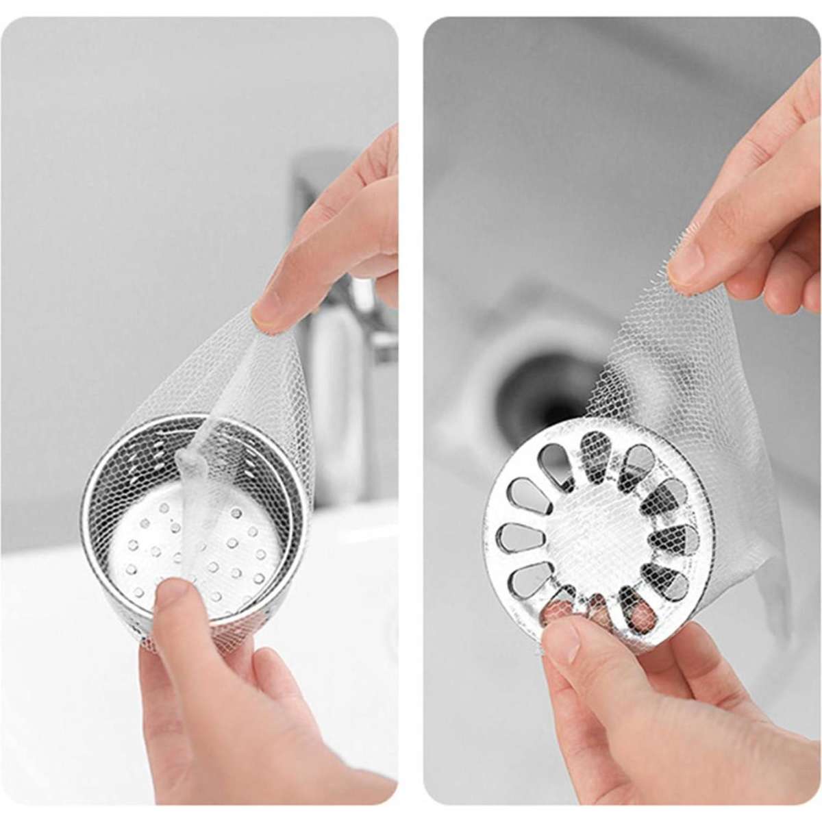 Fasola Disposable Kitchen Mesh Sink Strainer Bags Sink Strainer Filter