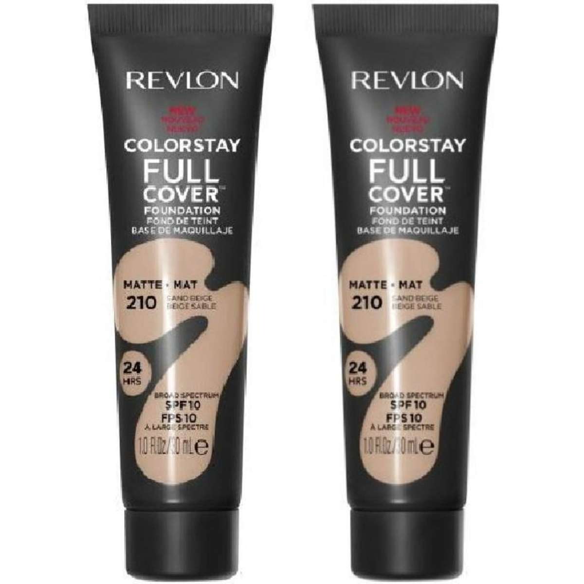 Revlon ColorStay Full Cover Foundation 30mL - 210 Sand Beige x 2 ...