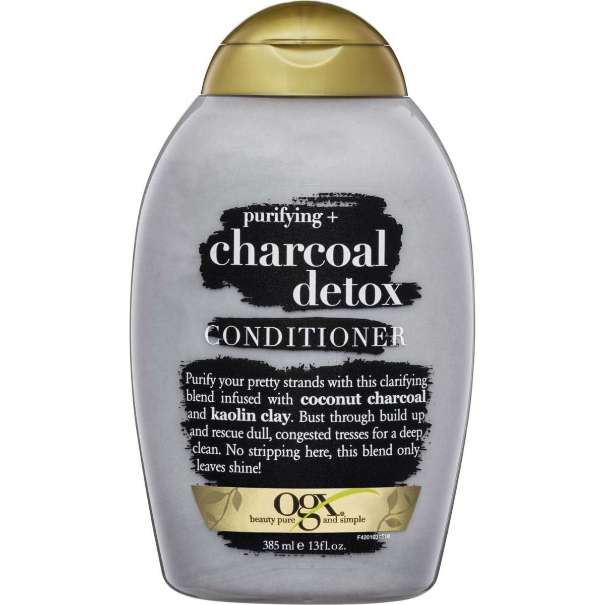 OGX Purifying + Charcoal Detox Conditioner 385mL Woolworths