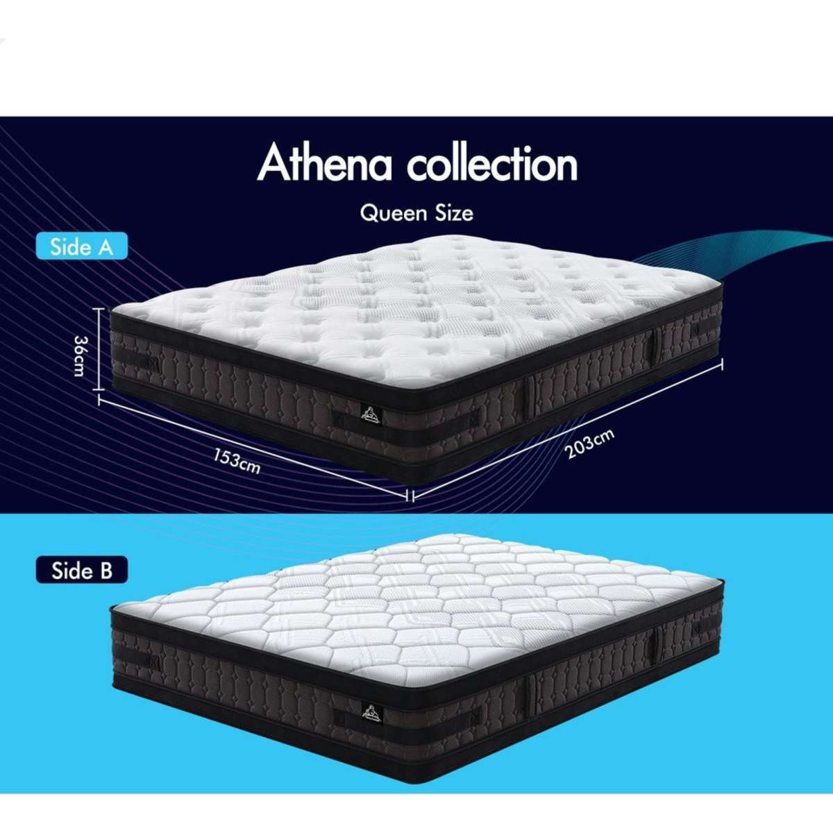 Starry Eucalypt Mattress Euro Top Flippable Queen Woolworths