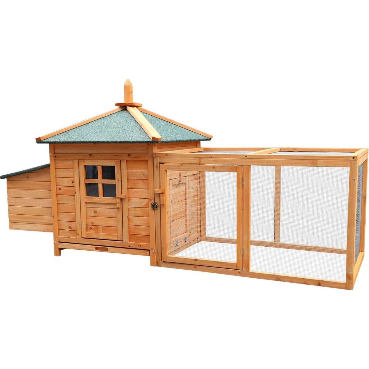 Chicken and rabbit top coop