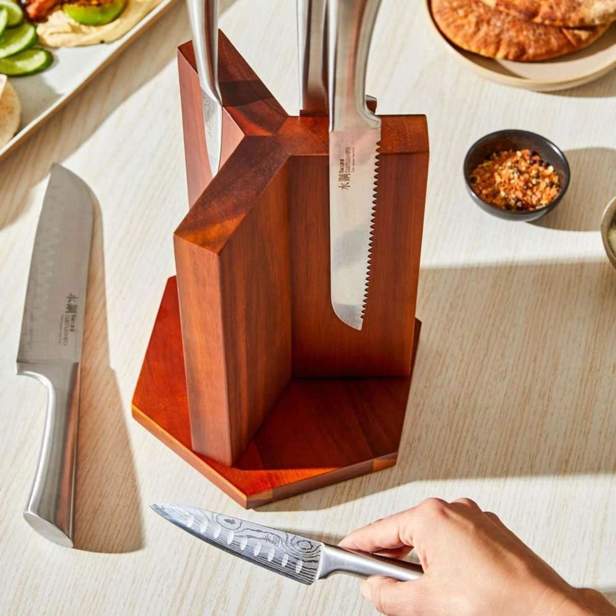 Baccarat Damashiro Suru 7 Piece Knife Block Woolworths
