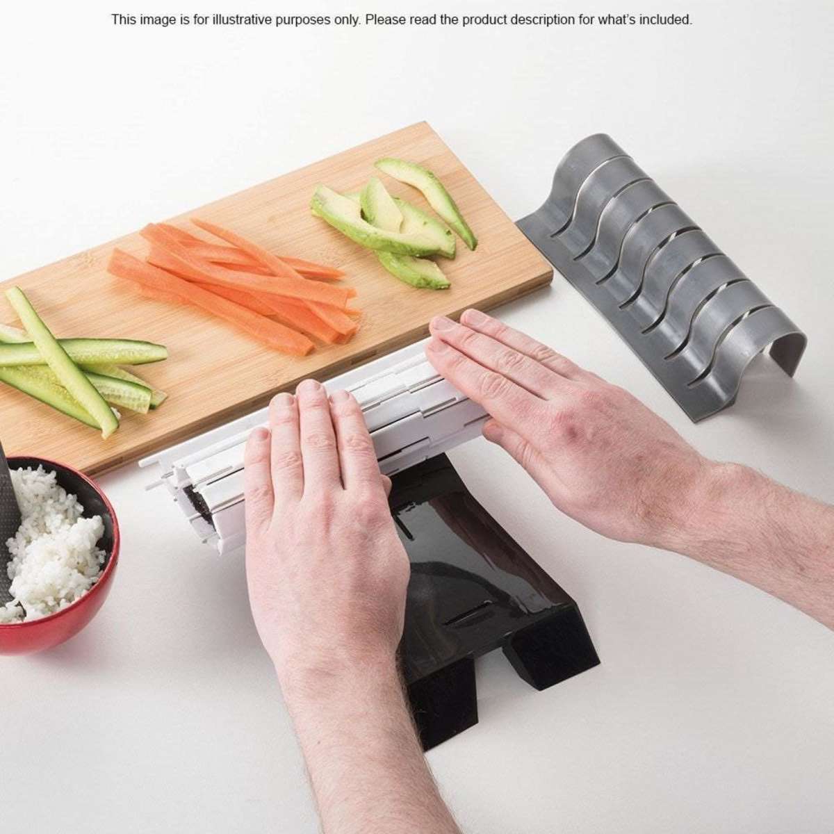 Scullery Sushi Maker Set Size 25X22X7cm in Grey Woolworths