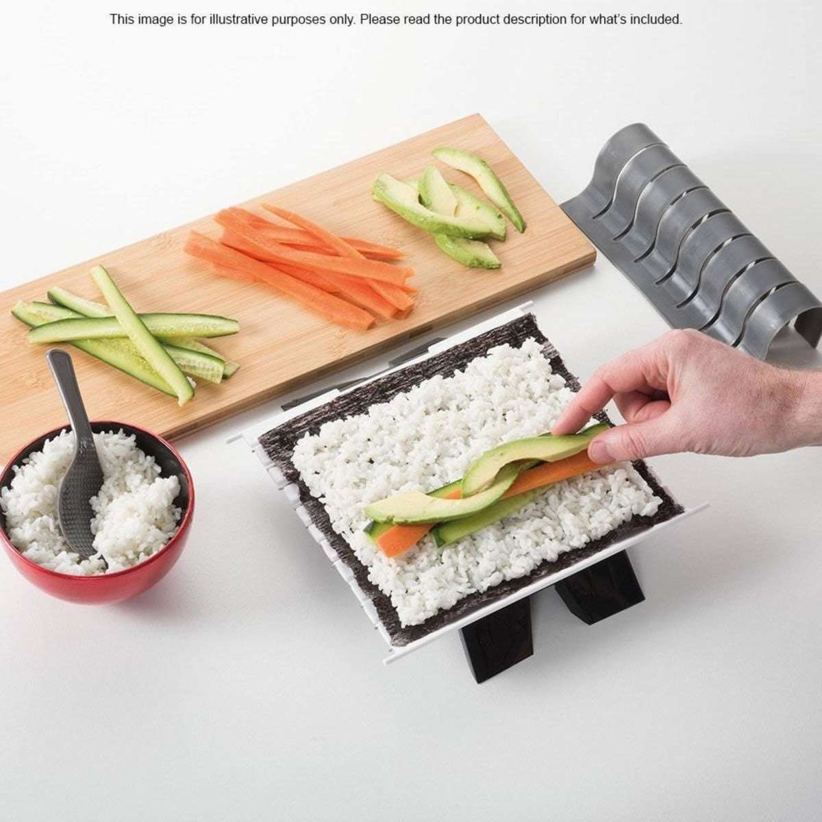 Scullery Sushi Maker Set Size 25X22X7cm in Grey Woolworths