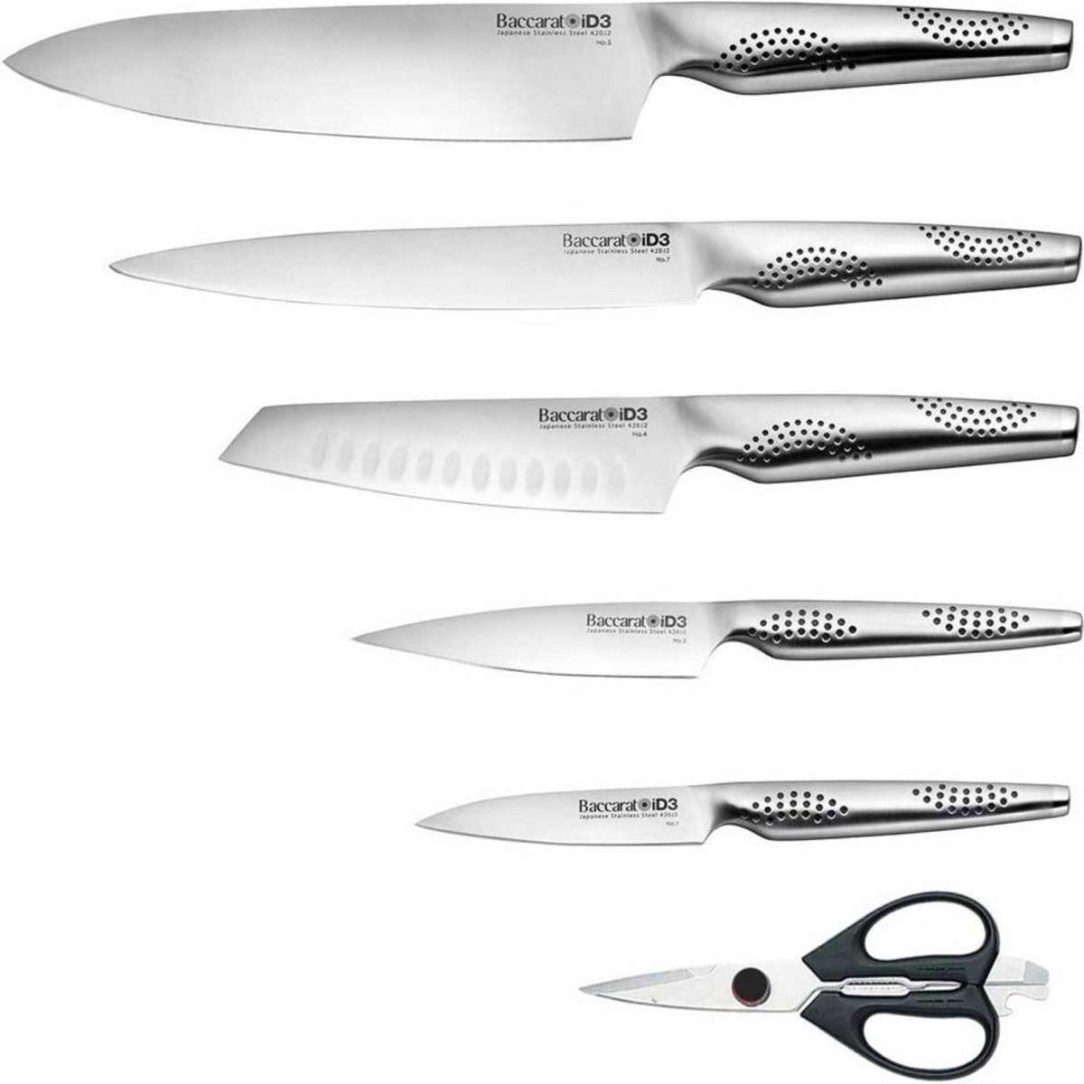 Baccarat iD3 Tora Japanese Steel 7 Piece Knife Block Woolworths