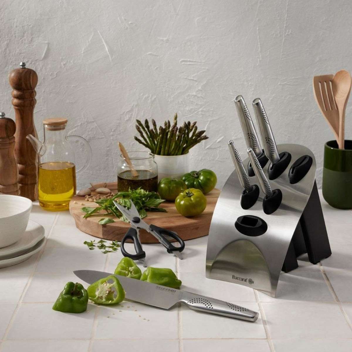 Baccarat iD3 Tora Japanese Steel 7 Piece Knife Block Woolworths