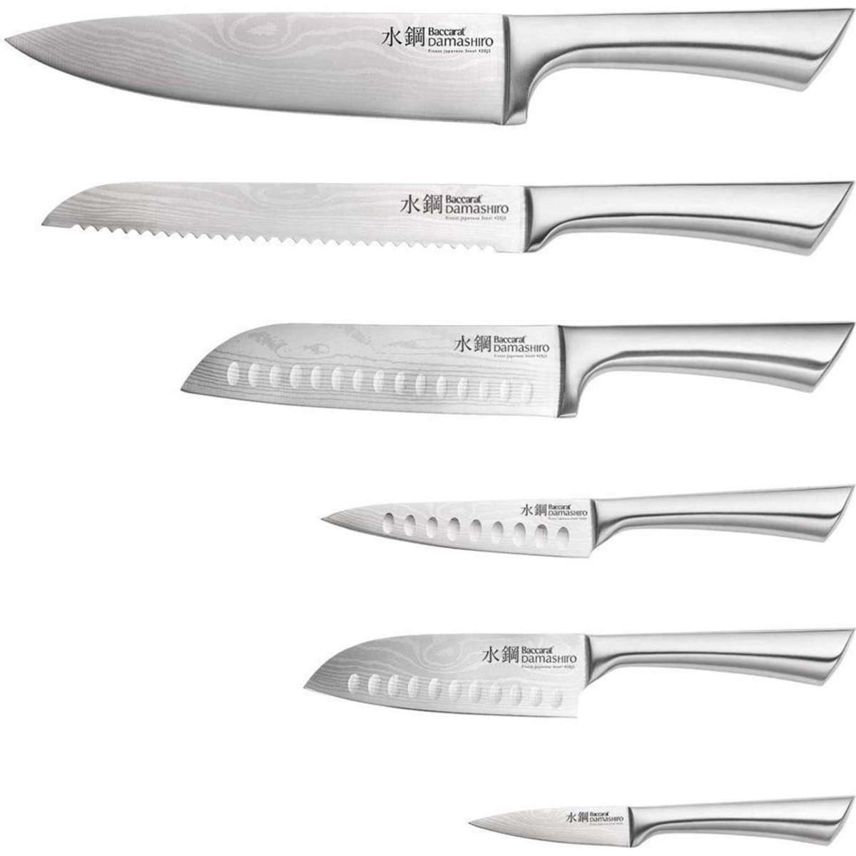 Baccarat Damashiro Kin Knife Block 7 piece Woolworths