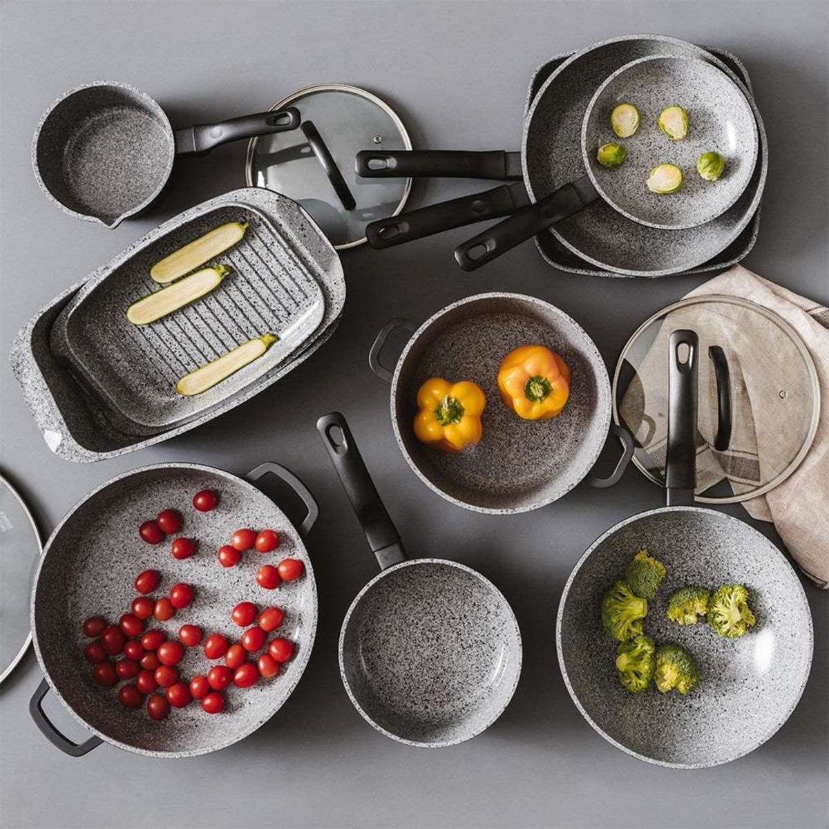 Baccarat STONEX2 10 Piece Ceramic Non Stick Cookware Set Woolworths