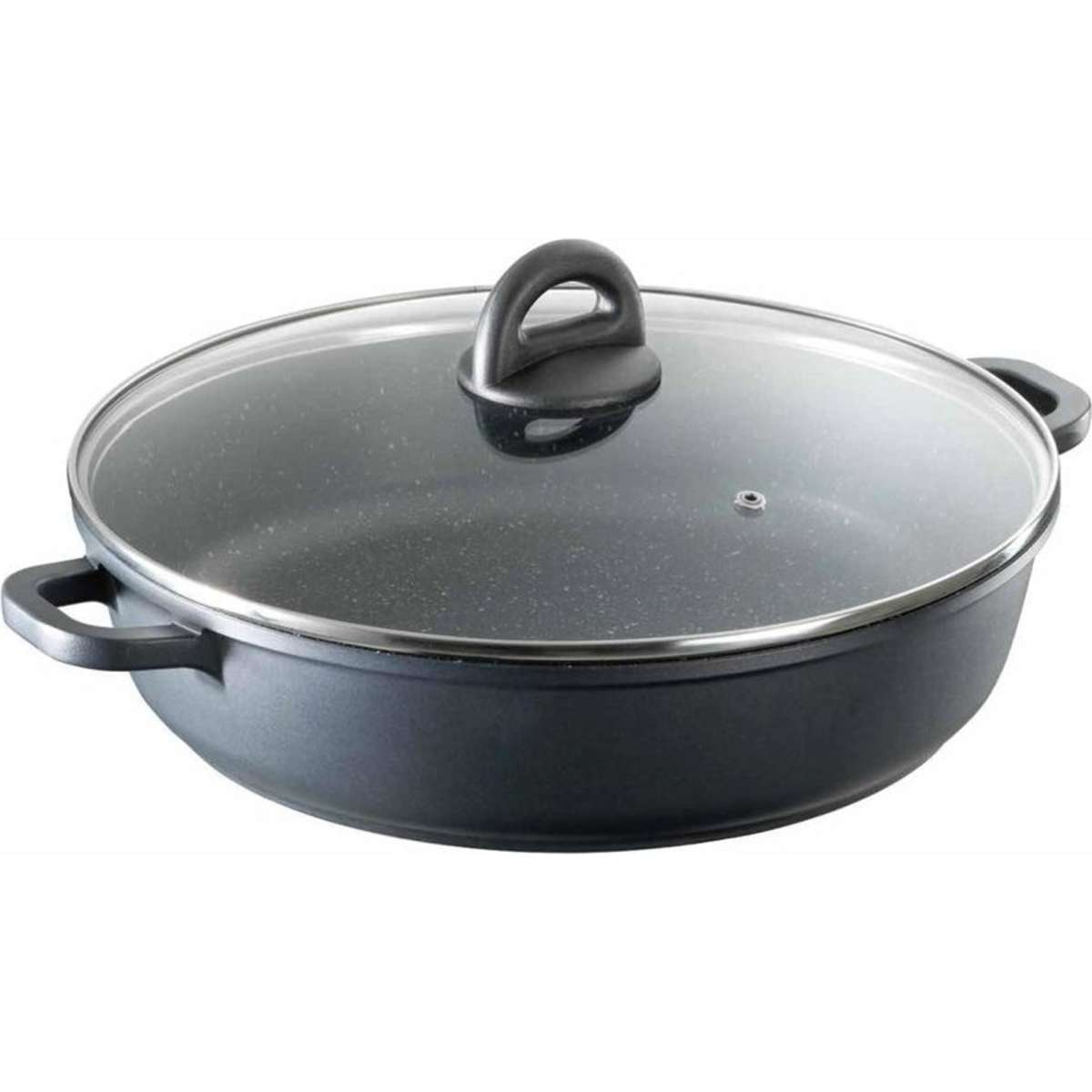 Baccarat STONE Non Stick Saute Pan with Lid Size 32cm Woolworths