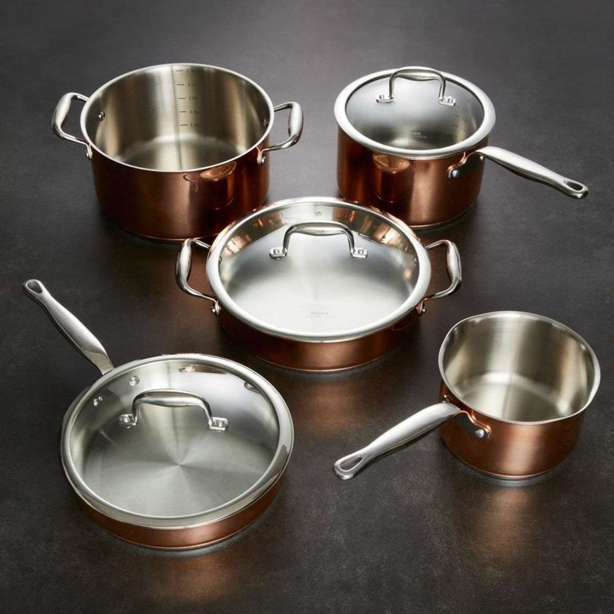 Baccarat Le Connoisseur 5 Piece Stainless Steel Cookware Set Woolworths