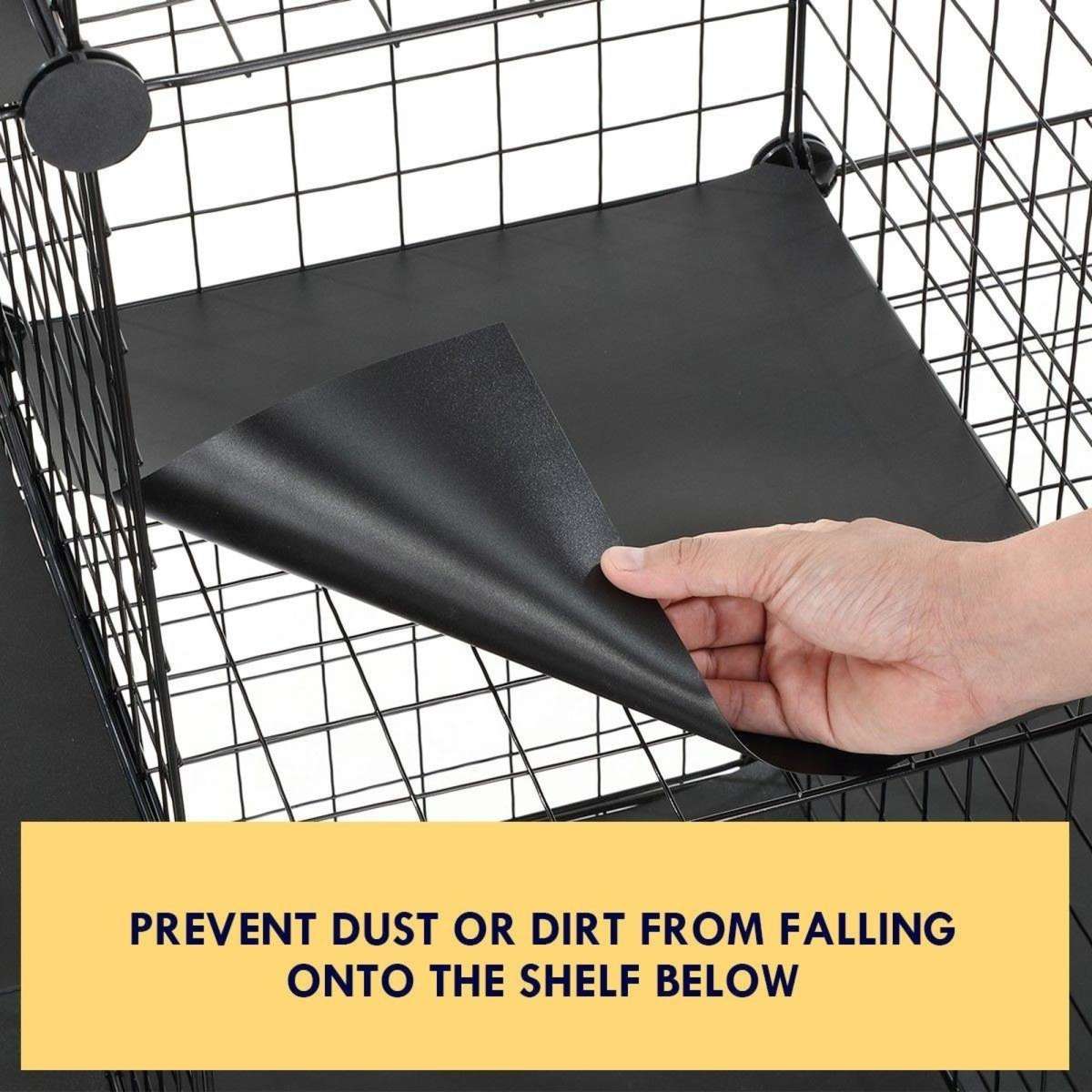 Ausway DIY Metal Wire Cube Storage 12 Cubes Modular Storage Shelf