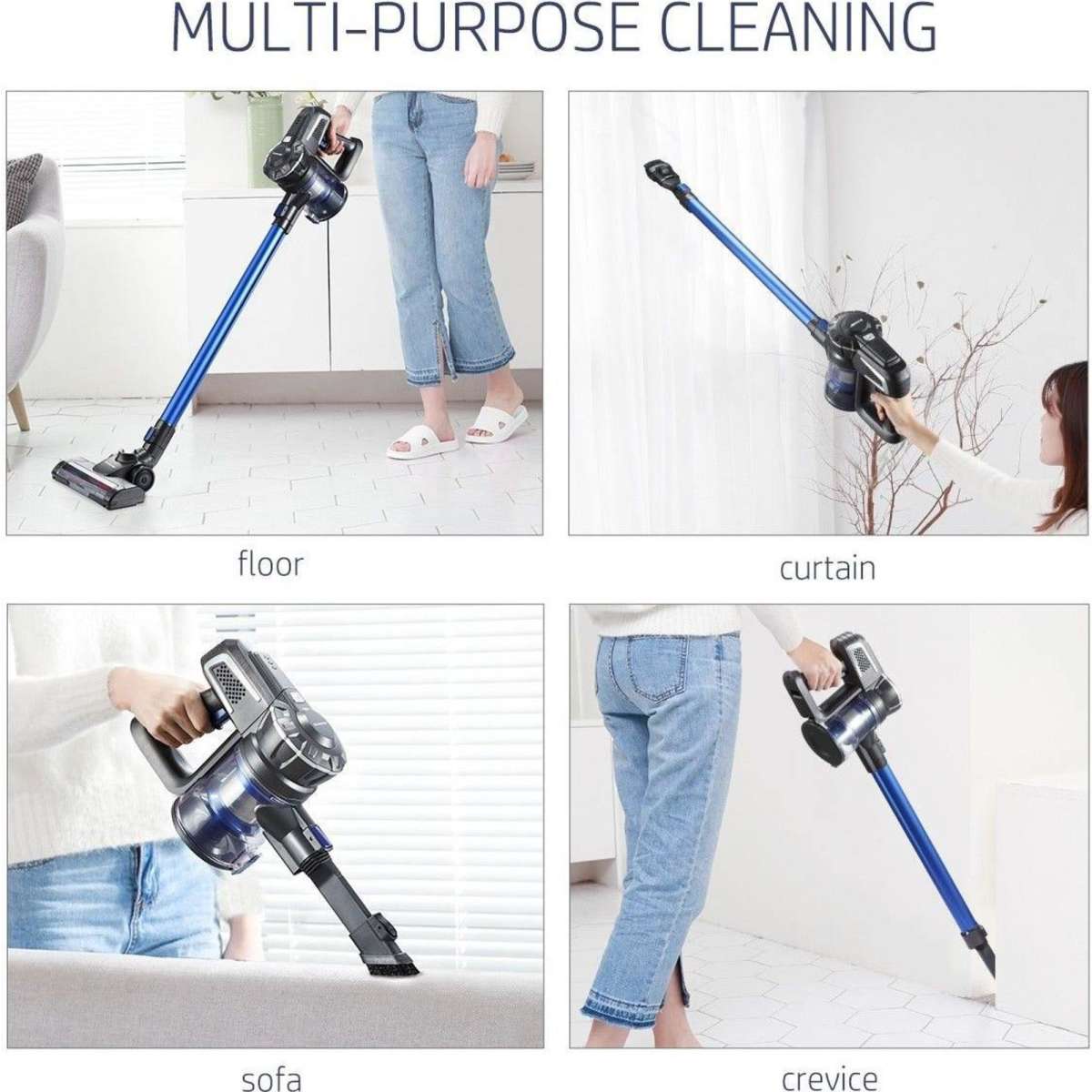 Maxkon 2in1 Cordless Vacuum Cleaner Stick Handheld Cleaning 2 Speed