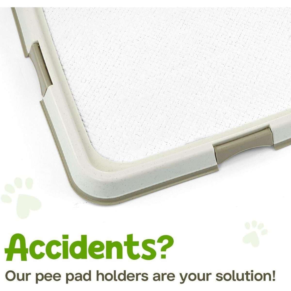 PAWISE Pet Dog Pee Pad Holder Indoor Puppy Potty Training Tray Portable