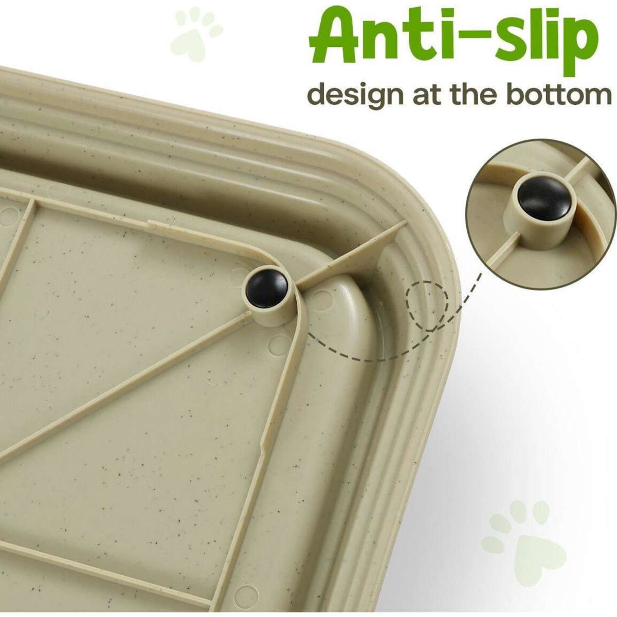 PAWISE Pet Dog Pee Pad Holder Indoor Puppy Potty Training Tray Portable