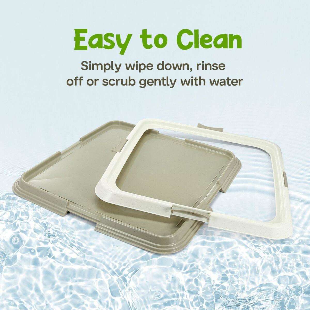 PAWISE Pet Dog Pee Pad Holder Indoor Puppy Potty Training Tray Portable