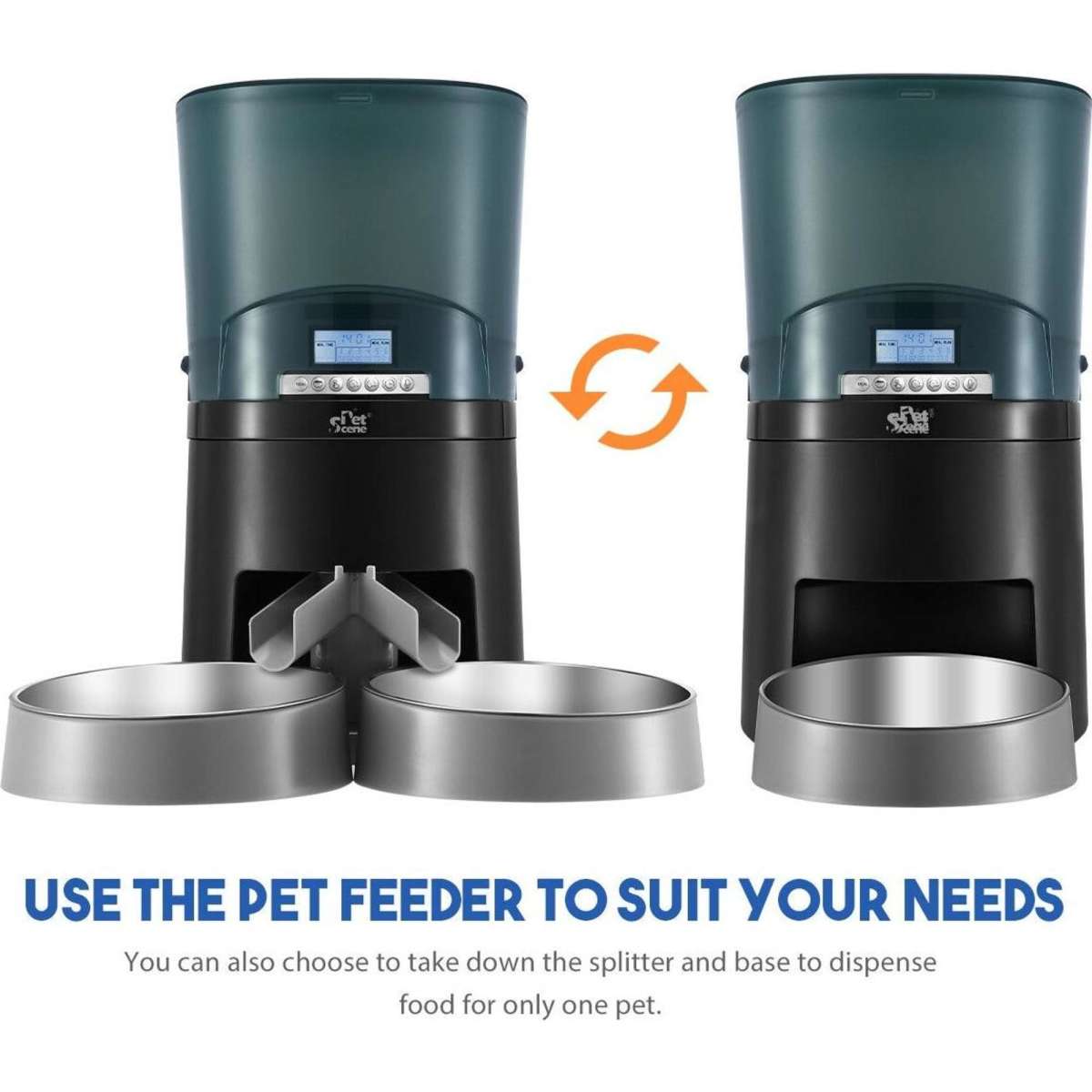Pet Scene Petscene Automatic Pet Feeder 7L Auto Dog Cat Food Dispenser
