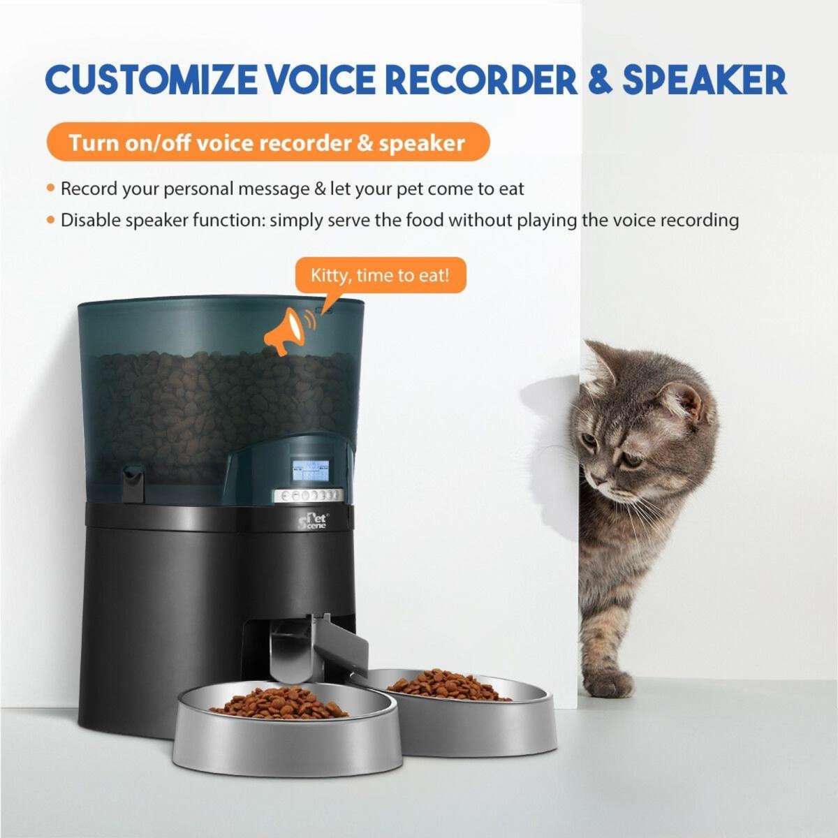 Pet Scene Petscene Automatic Pet Feeder 7L Auto Dog Cat Food Dispenser ...