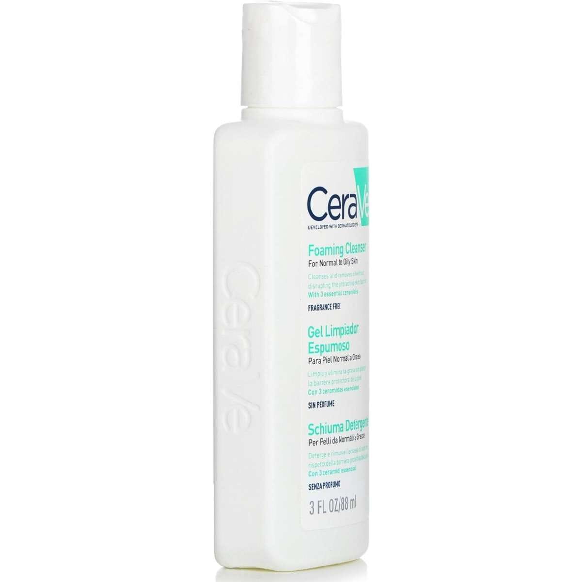 CeraVe Foaming Cleanser For Normal To Oily Skin 88ml/3oz Woolworths