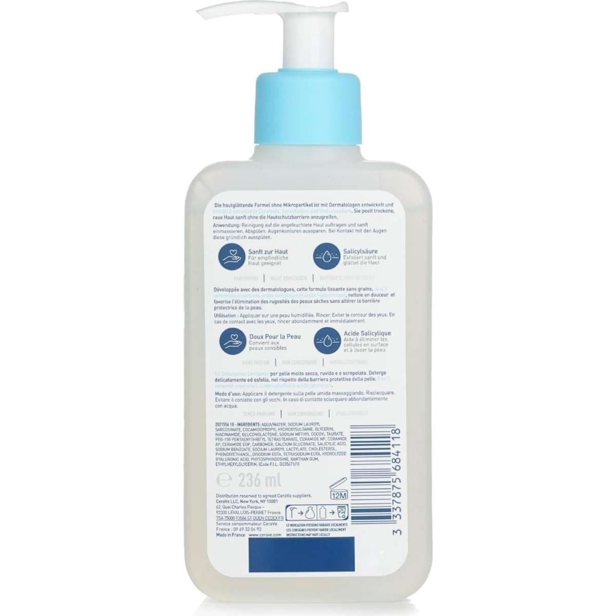 CeraVe SA Smoothing Cleanser 236ml/8oz Woolworths