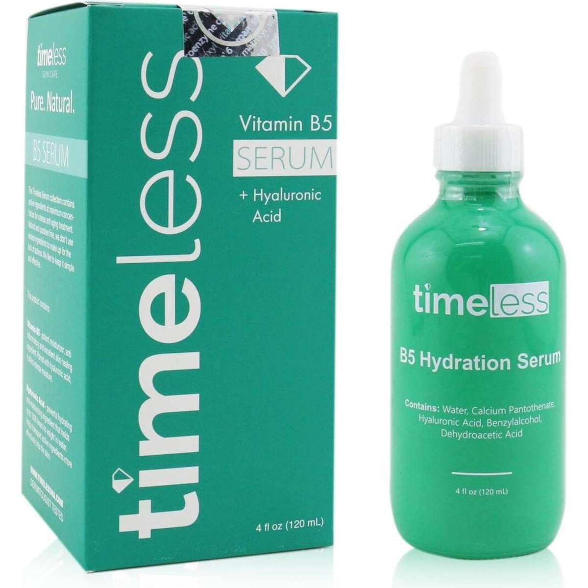Timeless Skin Care Vitamin B5 Serum + Hyaluronic Acid 120ml/4oz