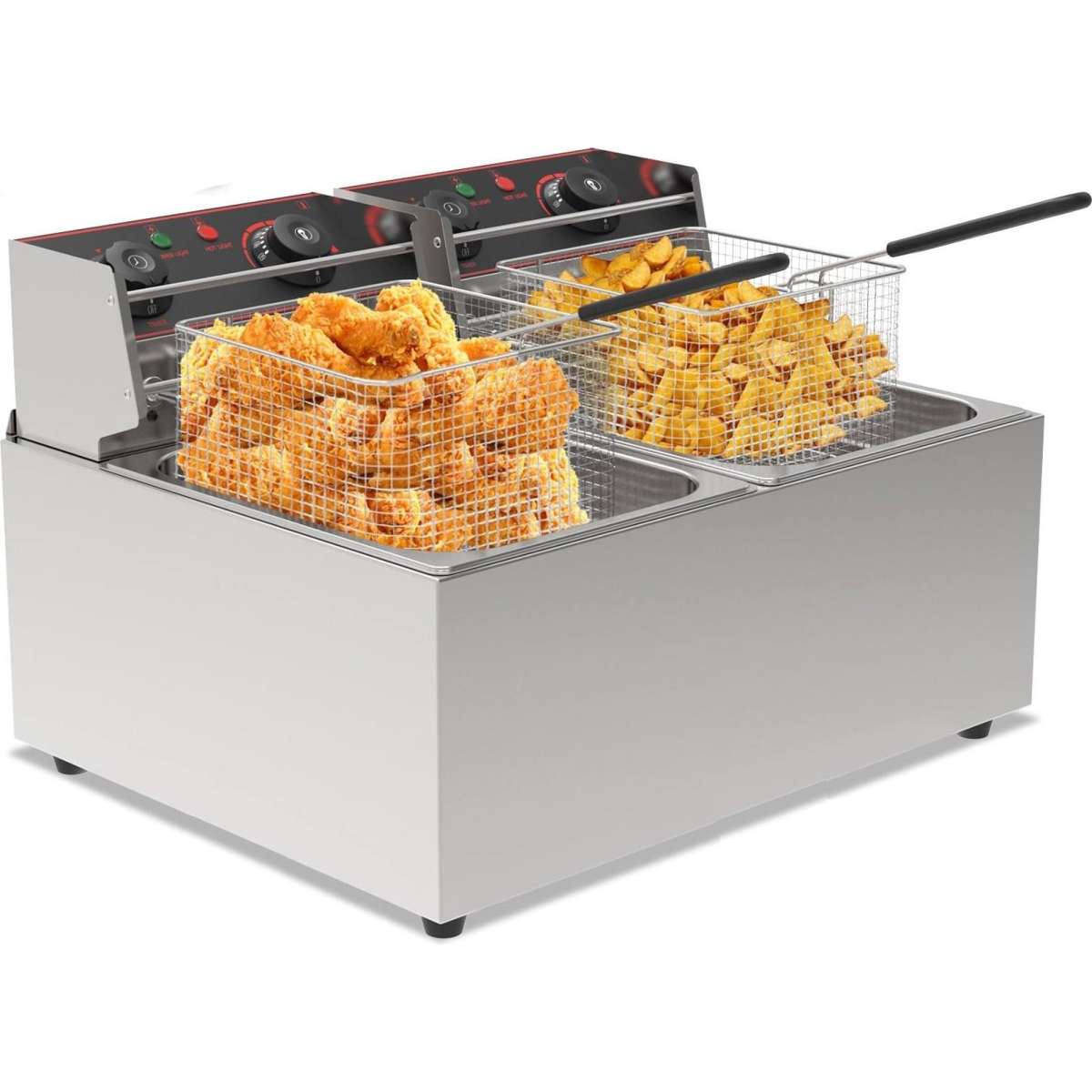 Advwin 6000W 22L Electric Double Deep Fryer Woolworths