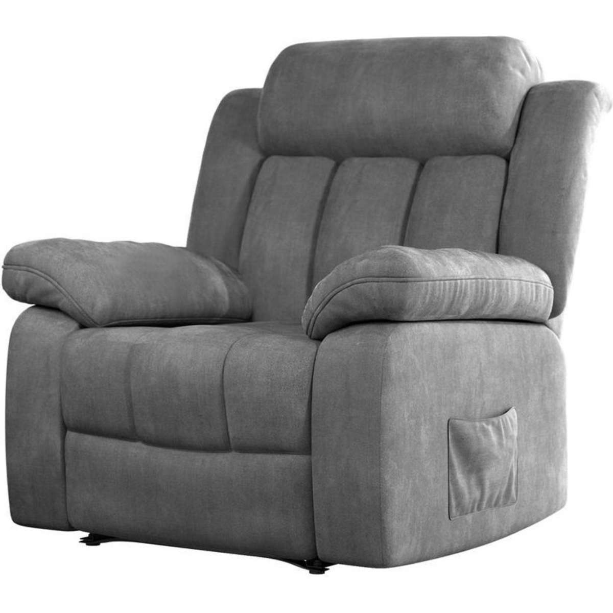 Artiss Recliner Chair Electric Massage Heated Chair Grey Woolworths