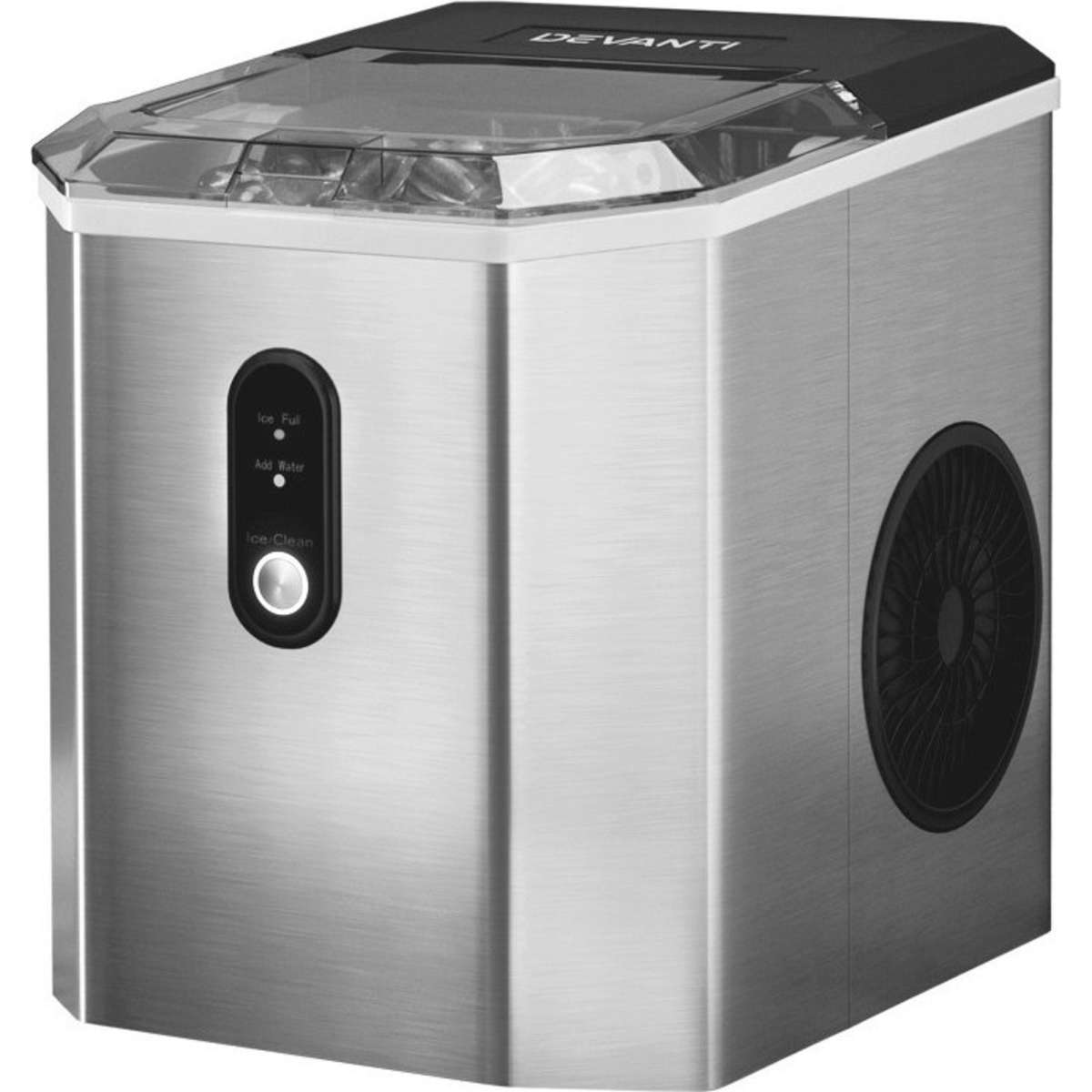 Devanti Ice Maker Machine 12kg Silver Woolworths