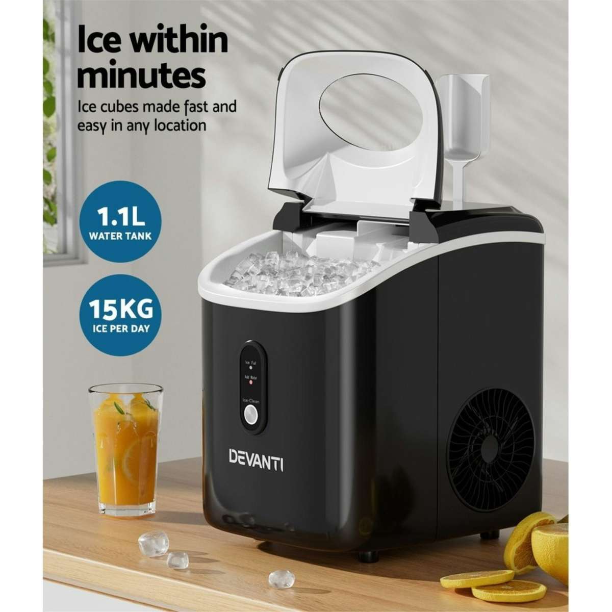 Devanti Nuggetc Ice Maker Machine Woolworths